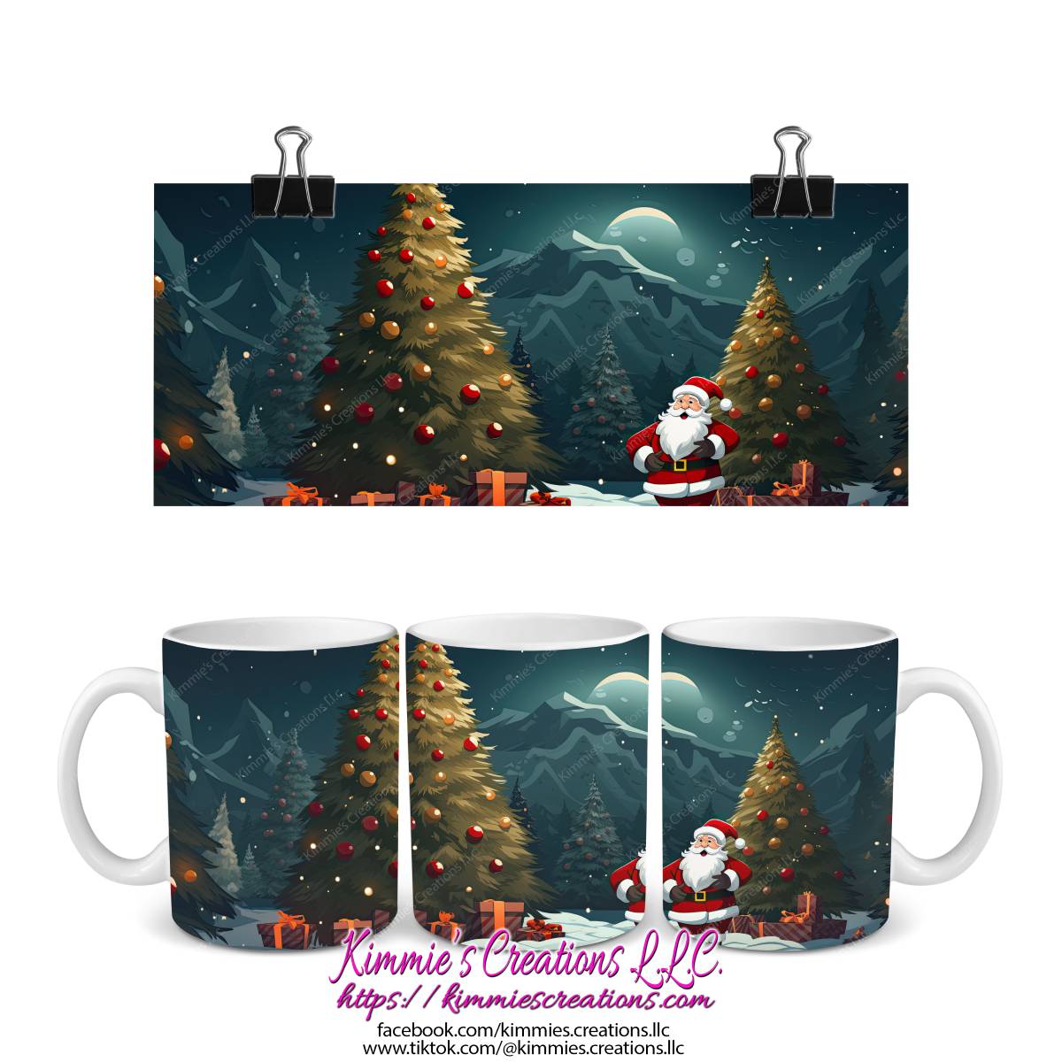 Several Christmas Designs on Mugs - mug