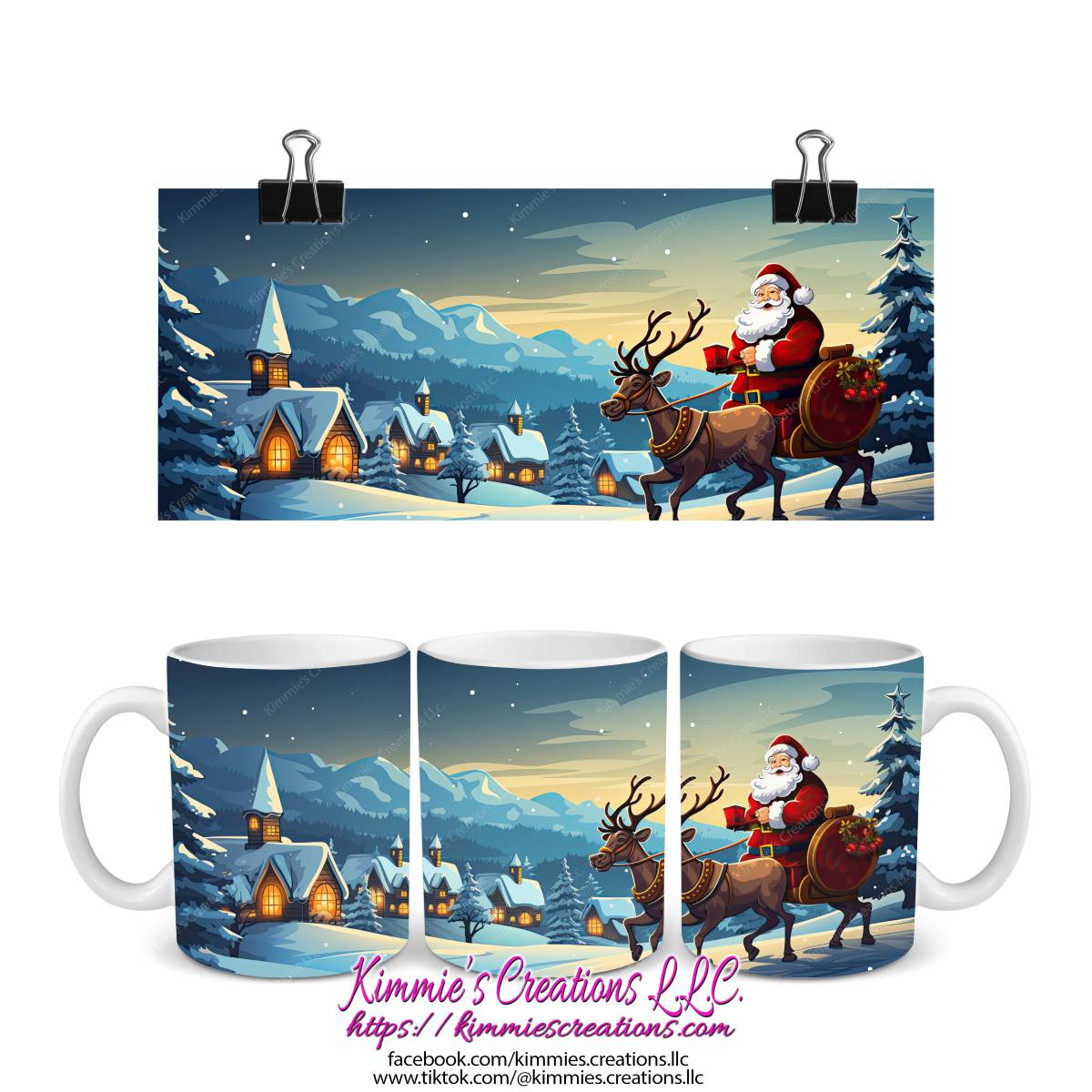 Several Christmas Designs on Mugs - mug