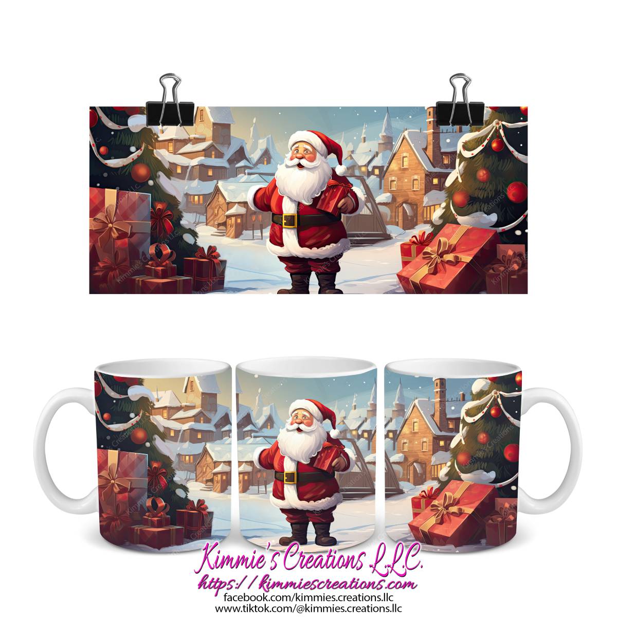 Several Christmas Designs on Mugs - mug