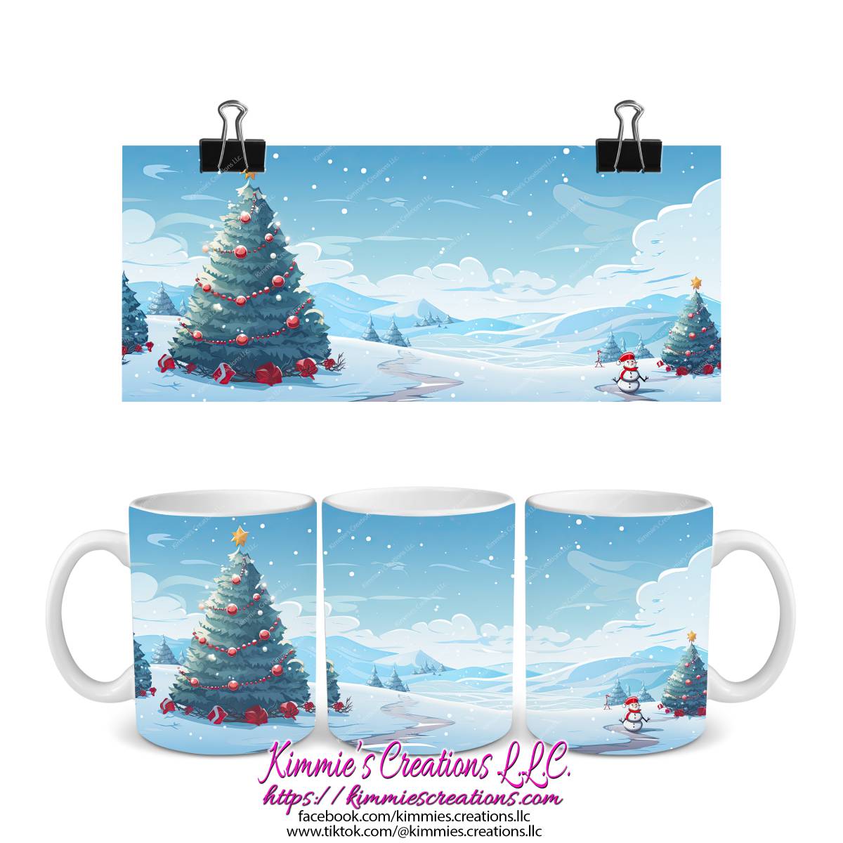Several Christmas Designs on Mugs - mug