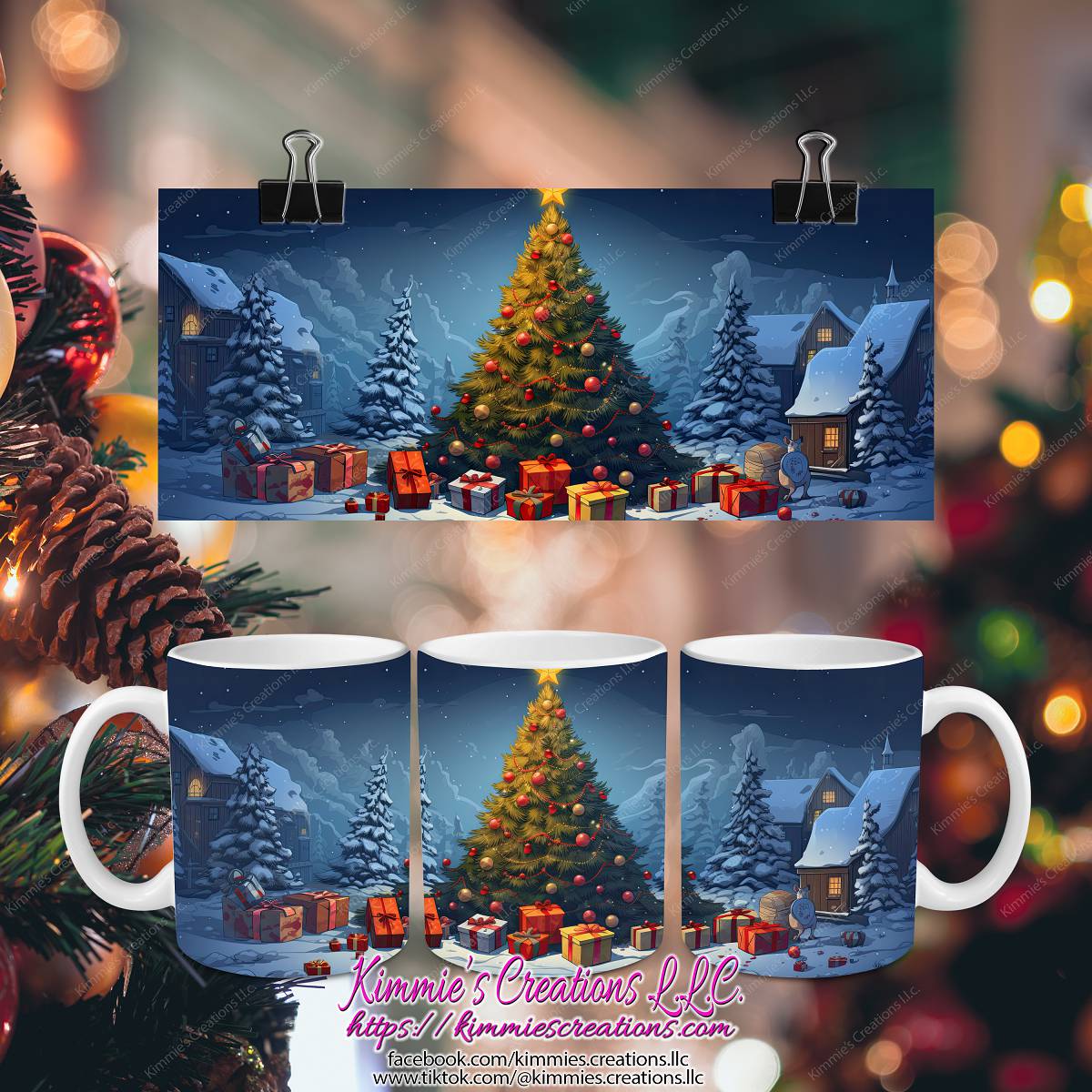 Several Christmas Designs on Mugs - 10 / 11 oz - mug