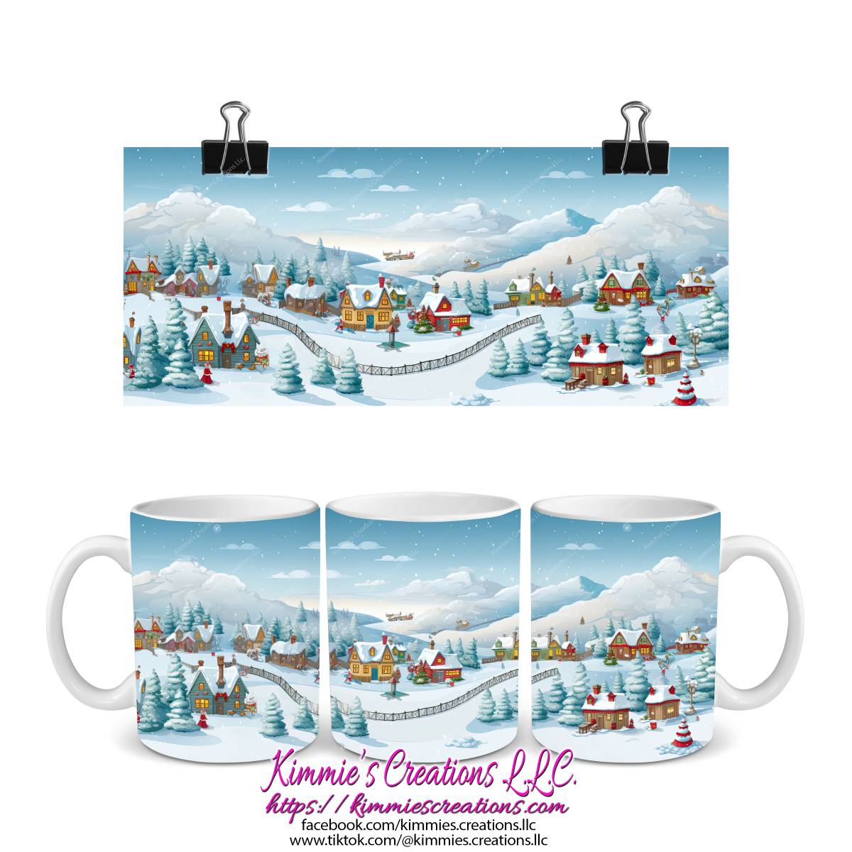 Several Christmas Designs on Mugs - mug