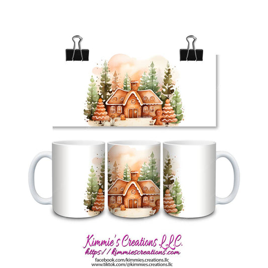 Gingerbread House Mugs - mug