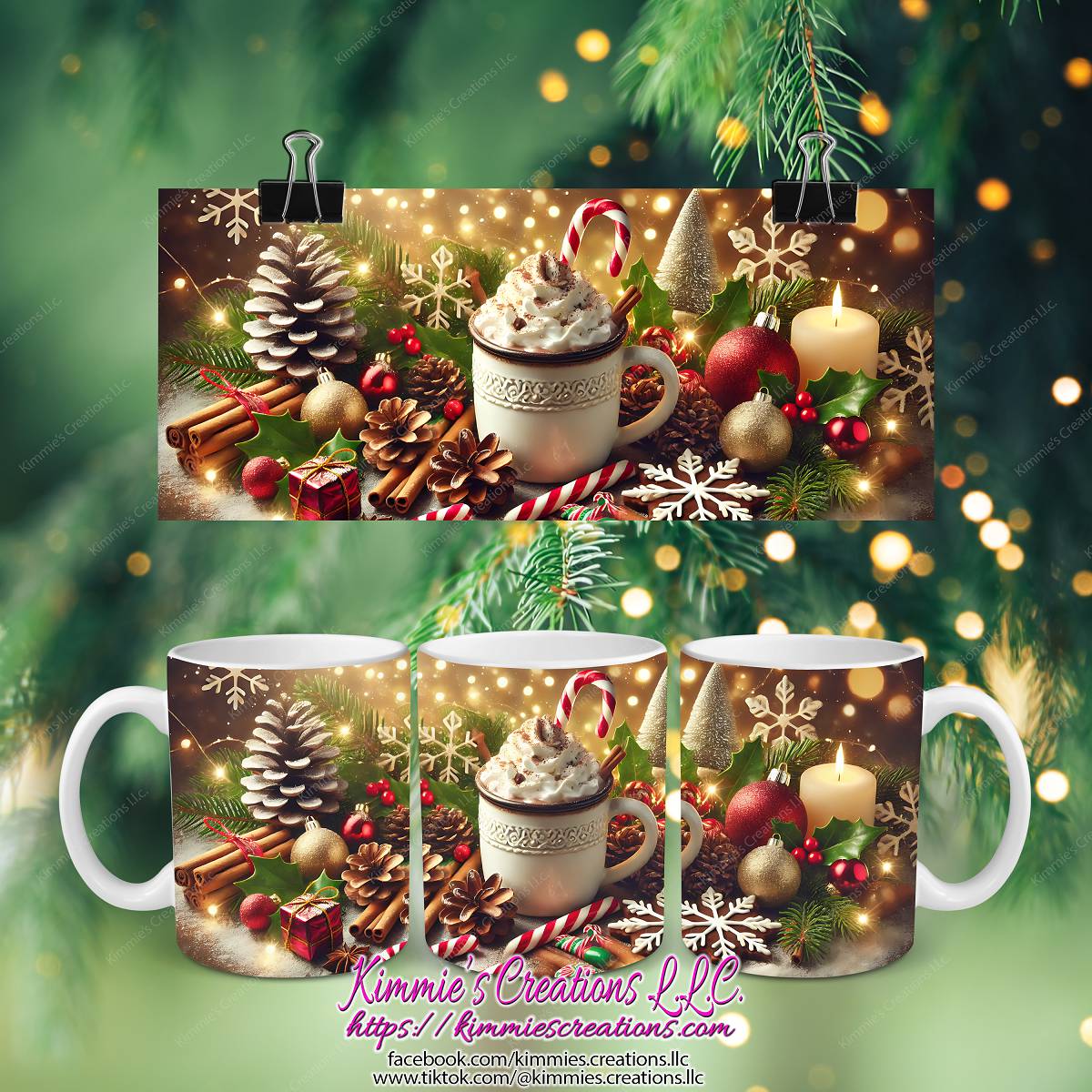Hot Cocoa Christmas Mug - Kimmie's Creations L.L.C.