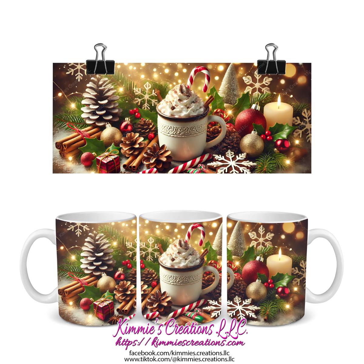Hot Cocoa Christmas Mug - Kimmie's Creations L.L.C.