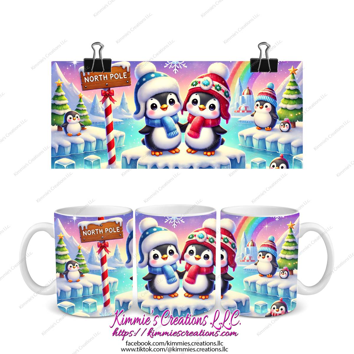 North Pole Penguins Mug - Kimmie's Creations L.L.C.