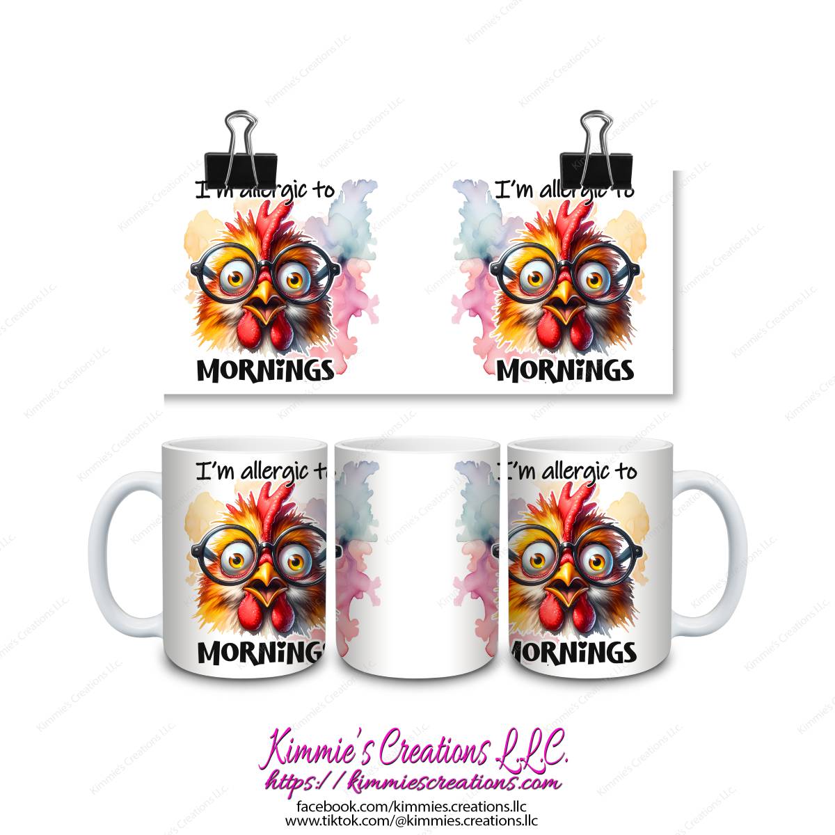 I'm Allergic to Mornings Mug - Kimmie's Creations L.L.C.