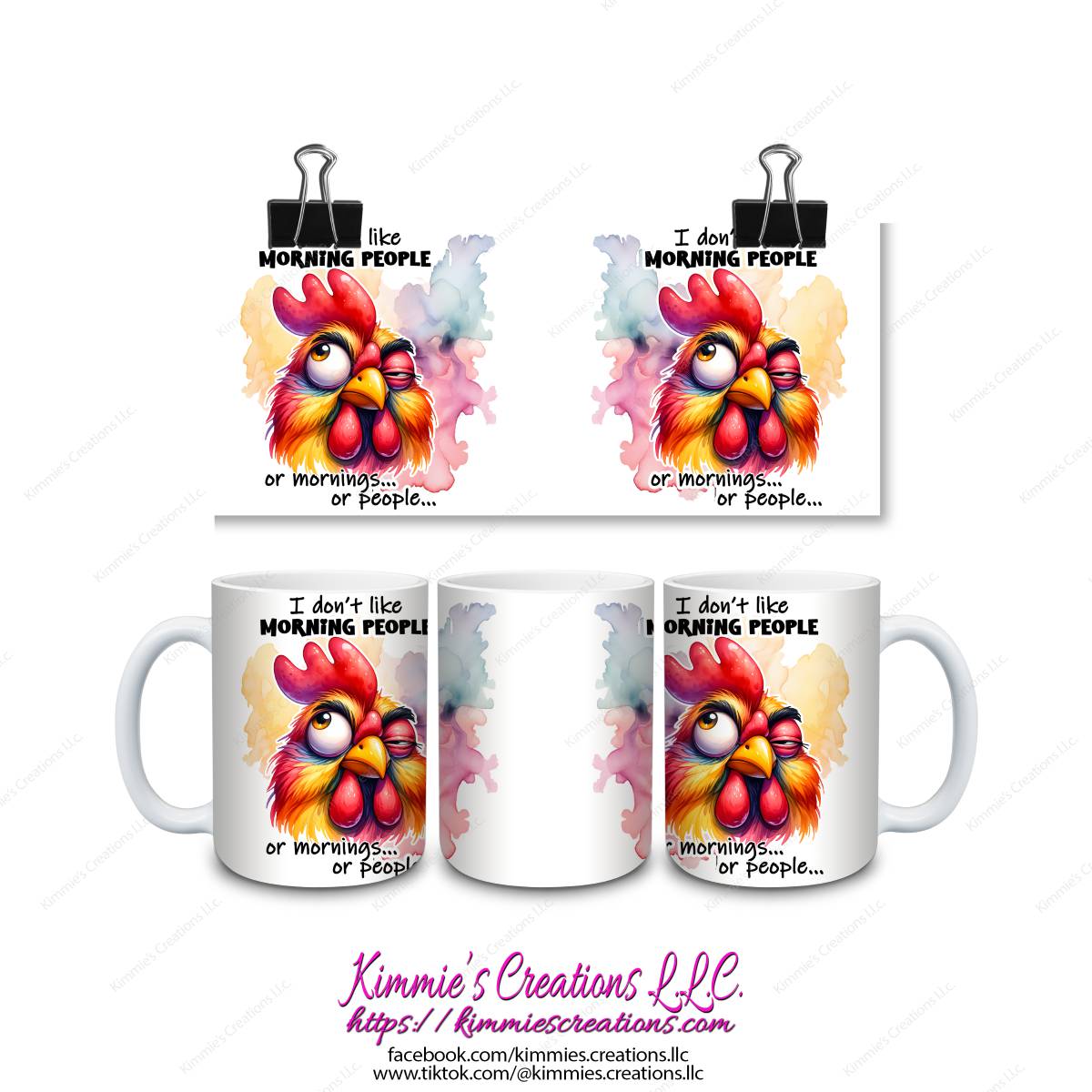 I Don't Like Morning People or Mornings or People Mug - Kimmie's Creations L.L.C.