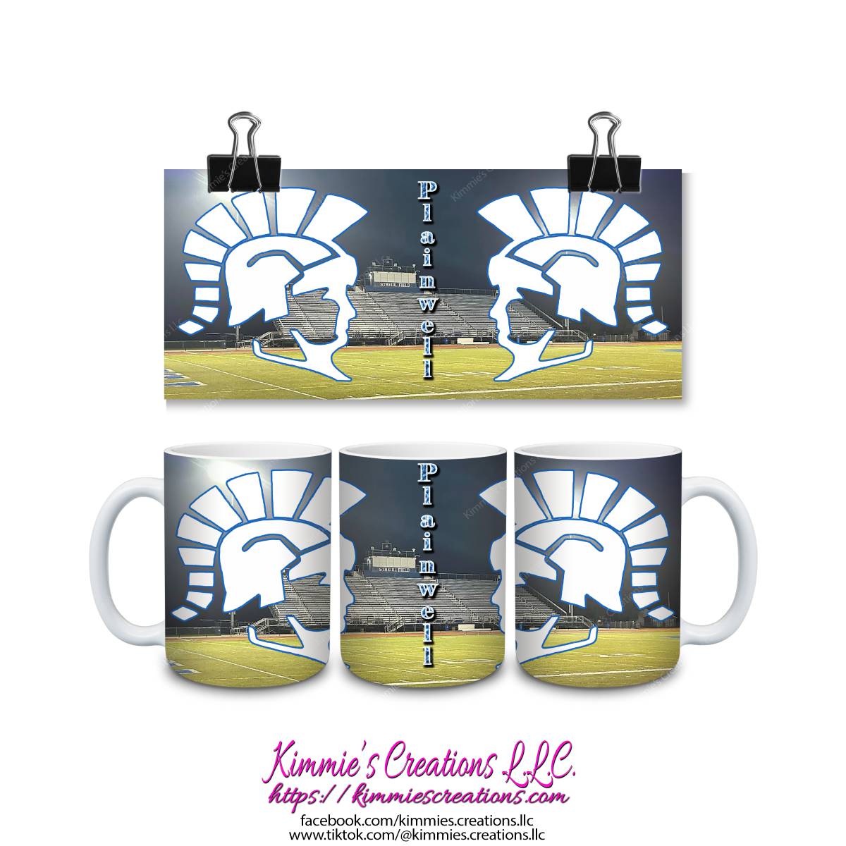 Plainwell Trojans Mugs - Kimmie's Creations L.L.C.