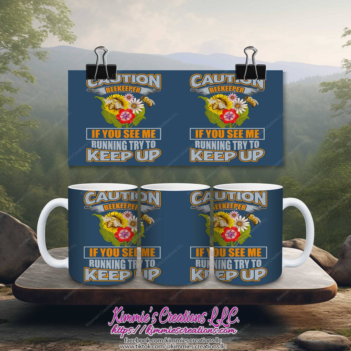 Caution Beekeeper Ceramic Mug - mug