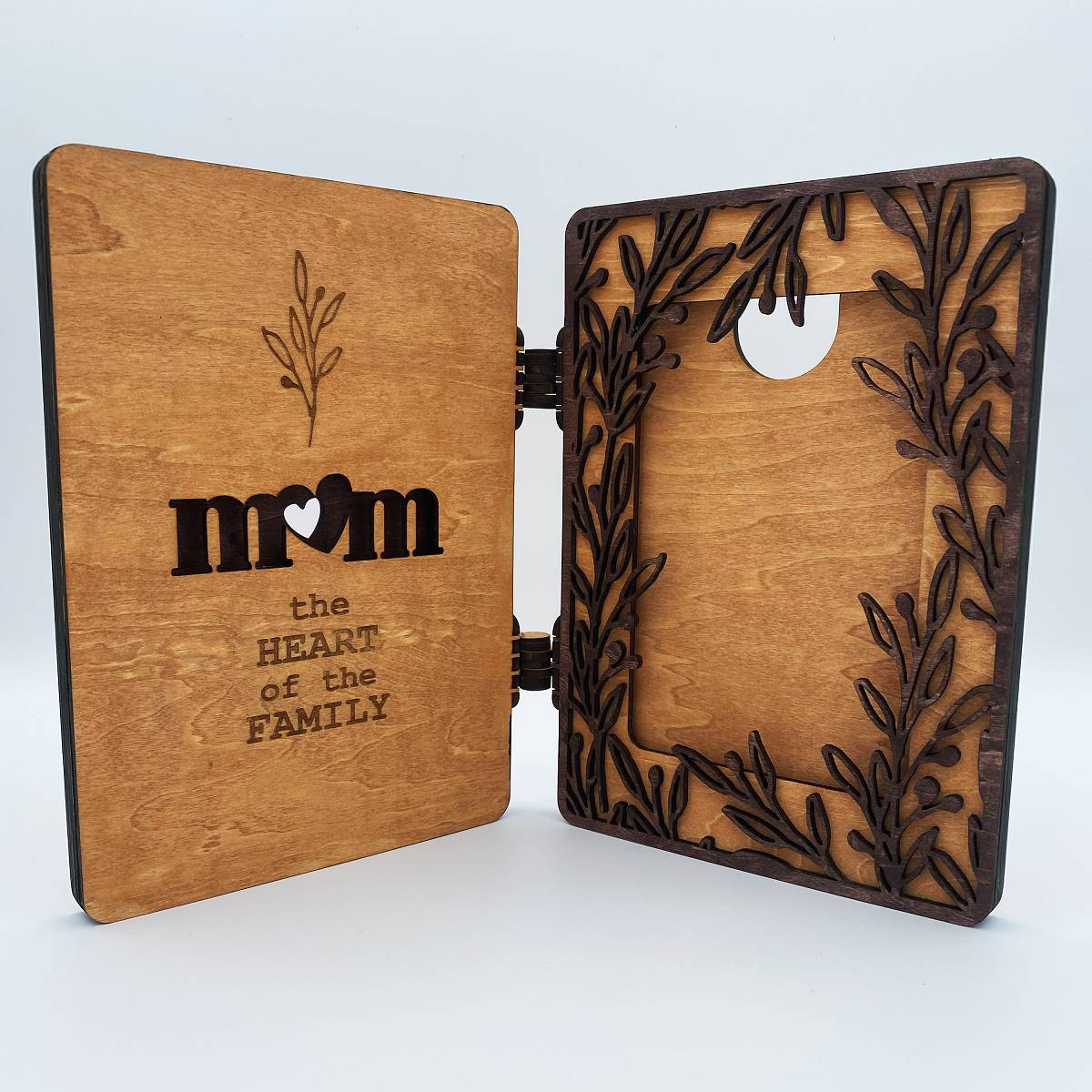 Book Design Picture Frames for Mom - The Heart of the Family - decor