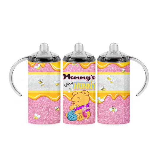 Mommy’s Little Hunny 12oz Sippy Cup - Pink - sippy cup