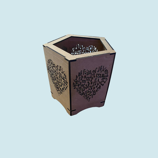 Musical Heart Lantern with flameless candle - decor