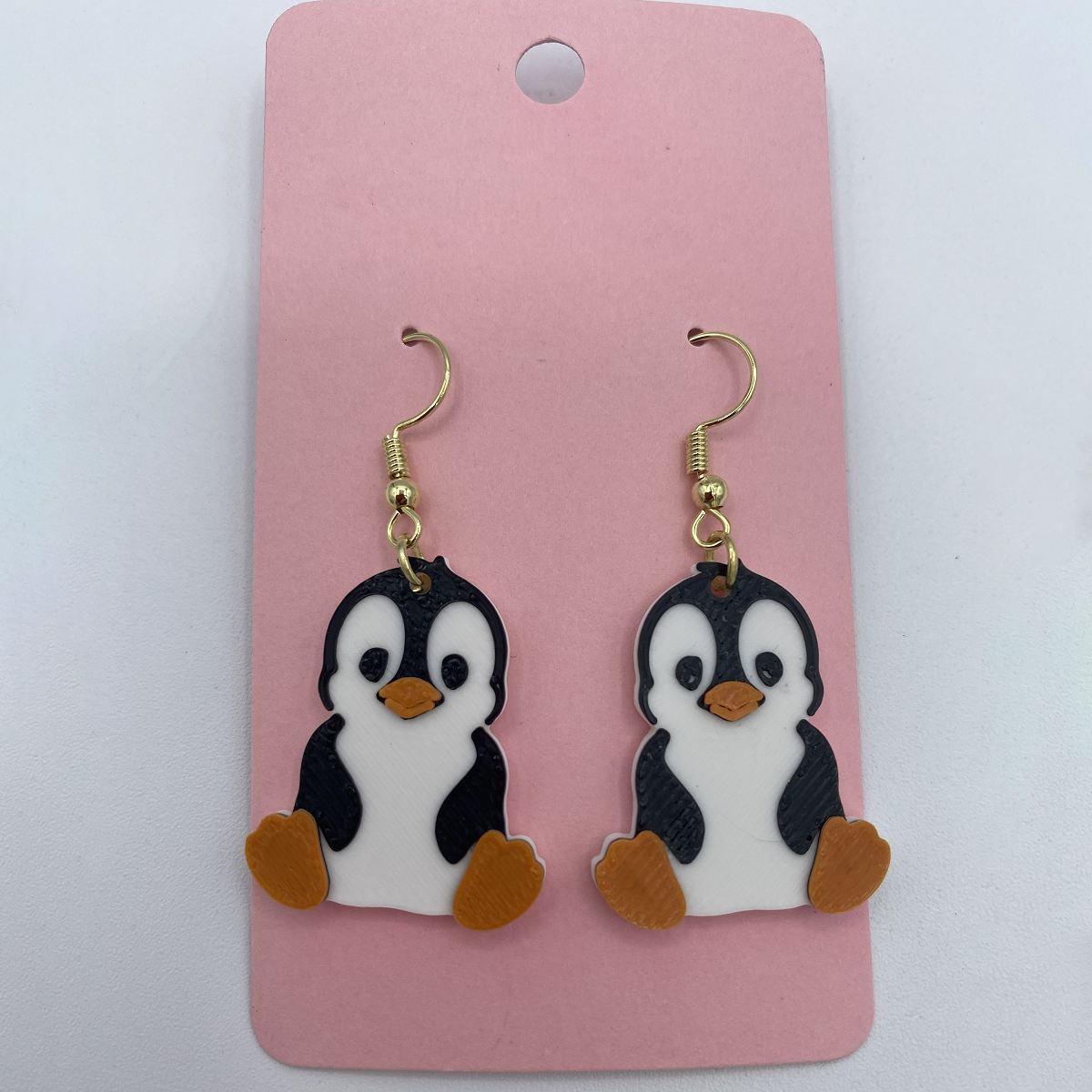 Penguin Earring Set - 3D Printed Penguin Earrings
