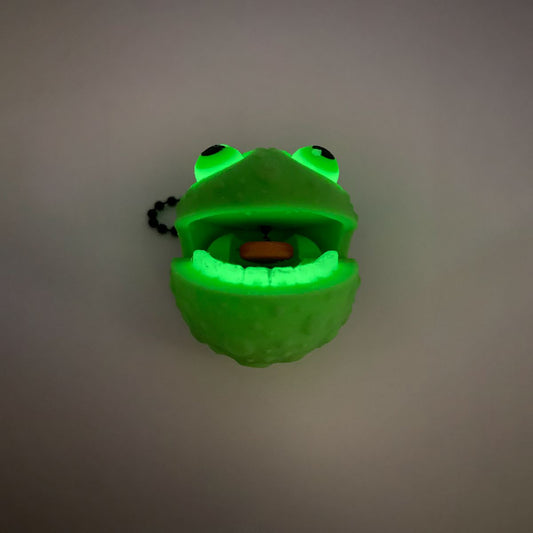 Pickle Ball Glow-in-the-Dark Keychain