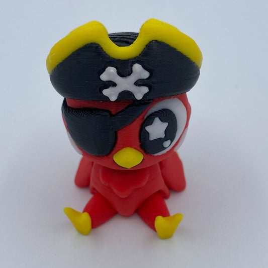 Pirate Parrot with optional Treasure Chest