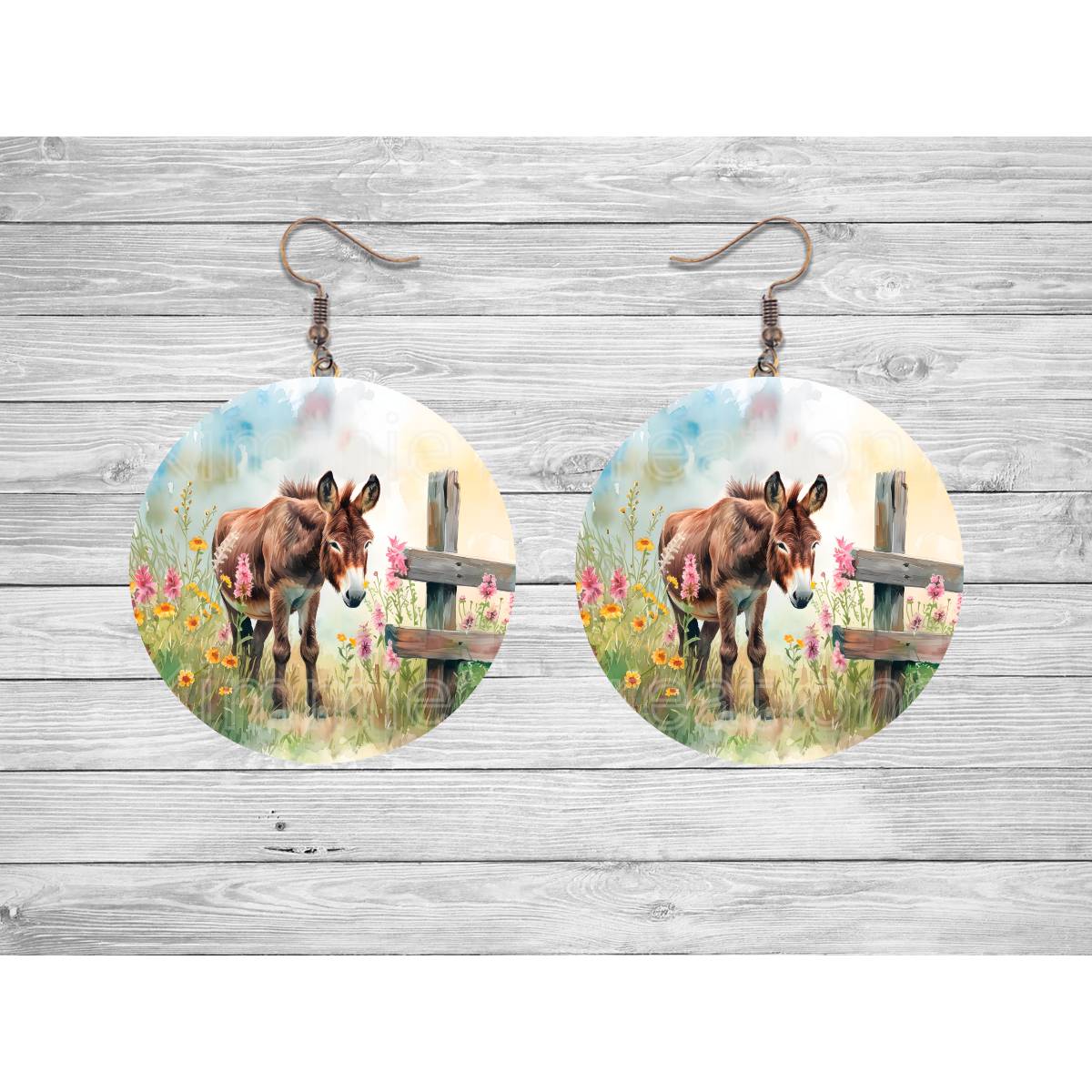 Donkeys - a collection of Round Earrings - Kimmie's Creations L.L.C.
