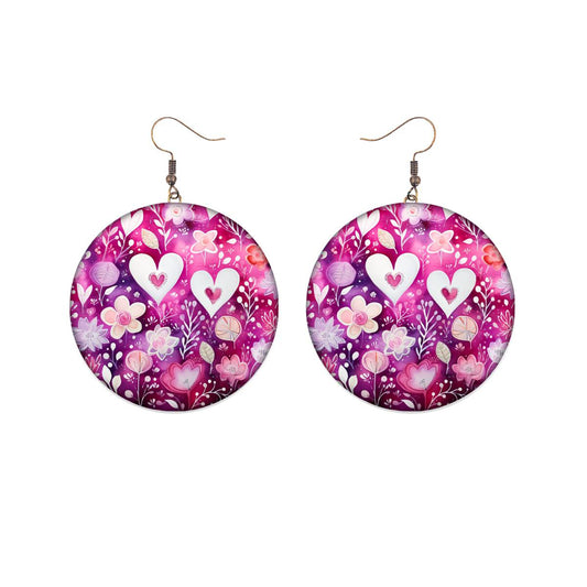 Valentine’s Day Round Earrings Collection - jewelry