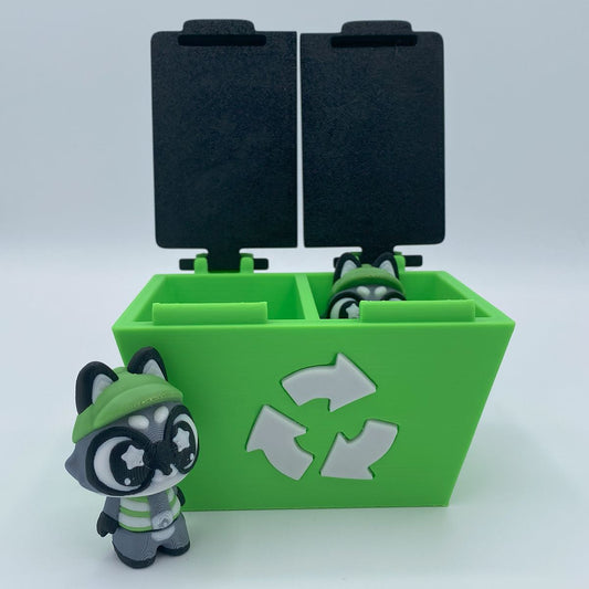 Racoon Garbage Man 3d printed set
