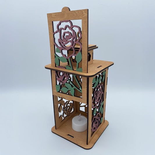 Mother's Day Roses flameless candle Lantern