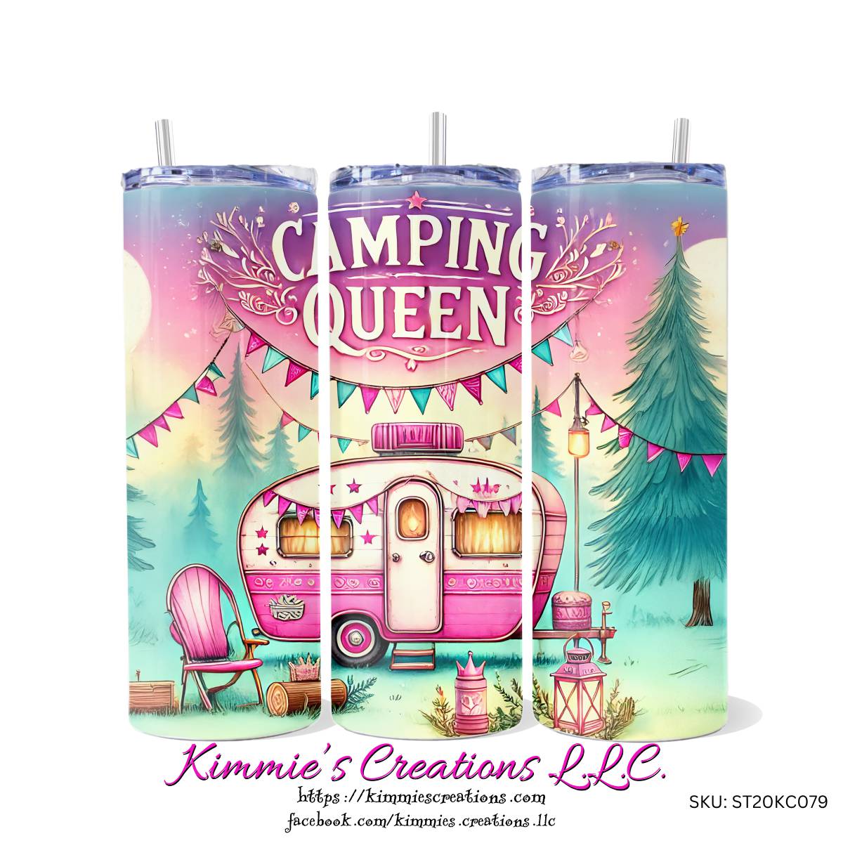 Camping Queen - the skinny tumbler