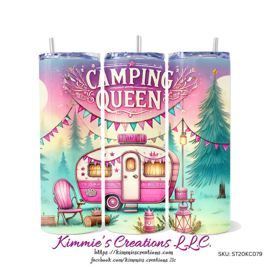 Camping Queen - the skinny tumbler