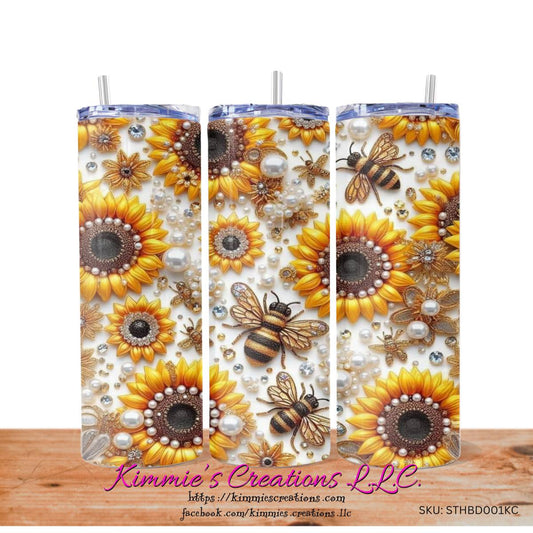 Buzzworthy Tumbler Blends Nature’s Jewels - skinny tumbler