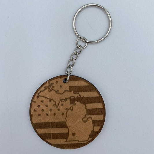 Southwest Michigan Laser Cut Keychain