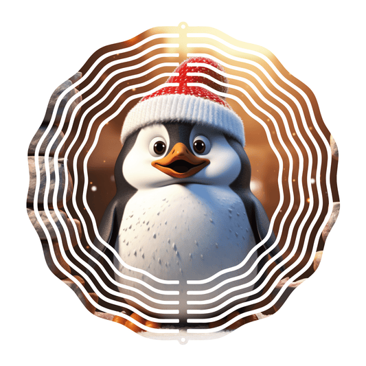 Penguin Surprise: Whirling Christmas Joy! - wind spinner