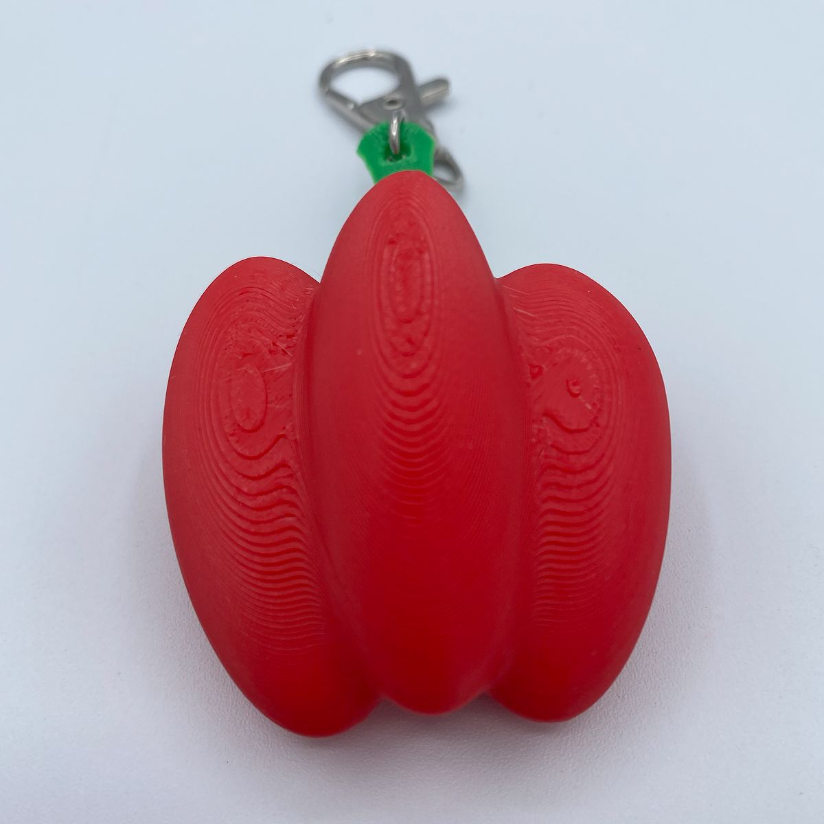 Screaming Bell Pepper Keychain or Zipper Pull