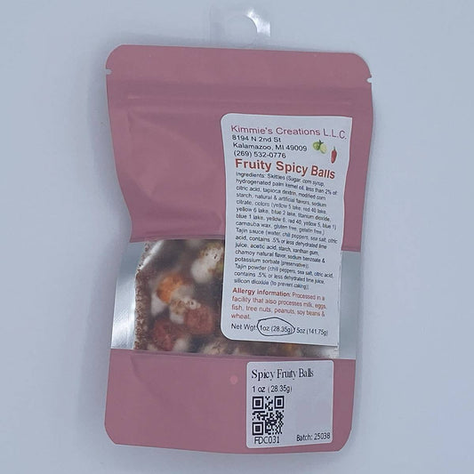 Spicy Fruity Balls - 1 oz - freeze-dried candy