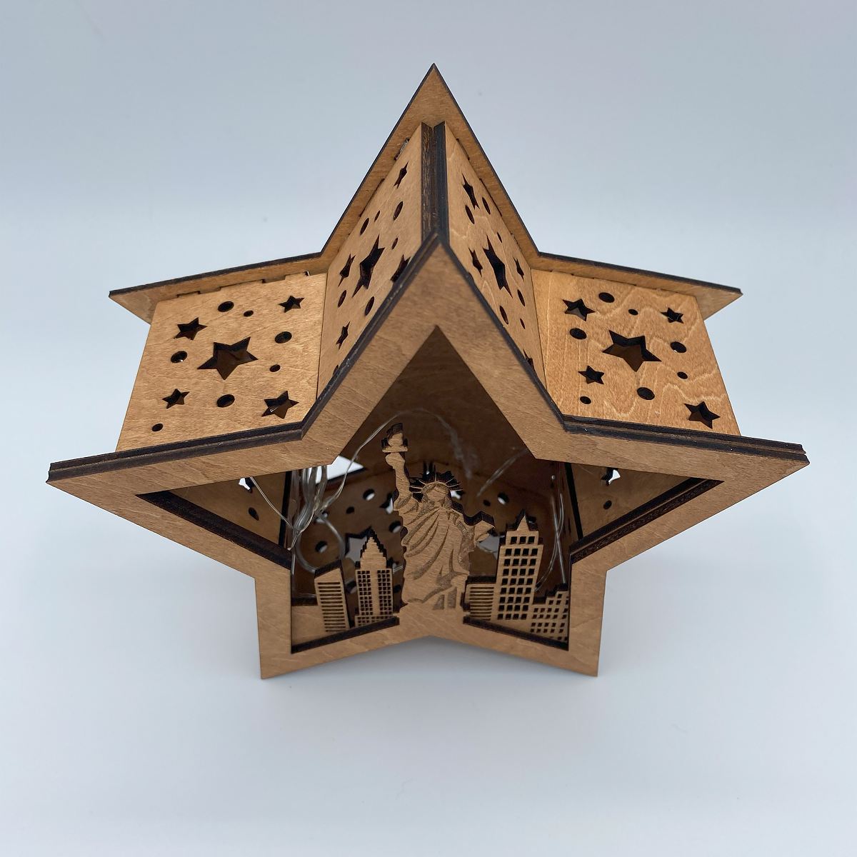 USA Themed Star shape led Lanterns