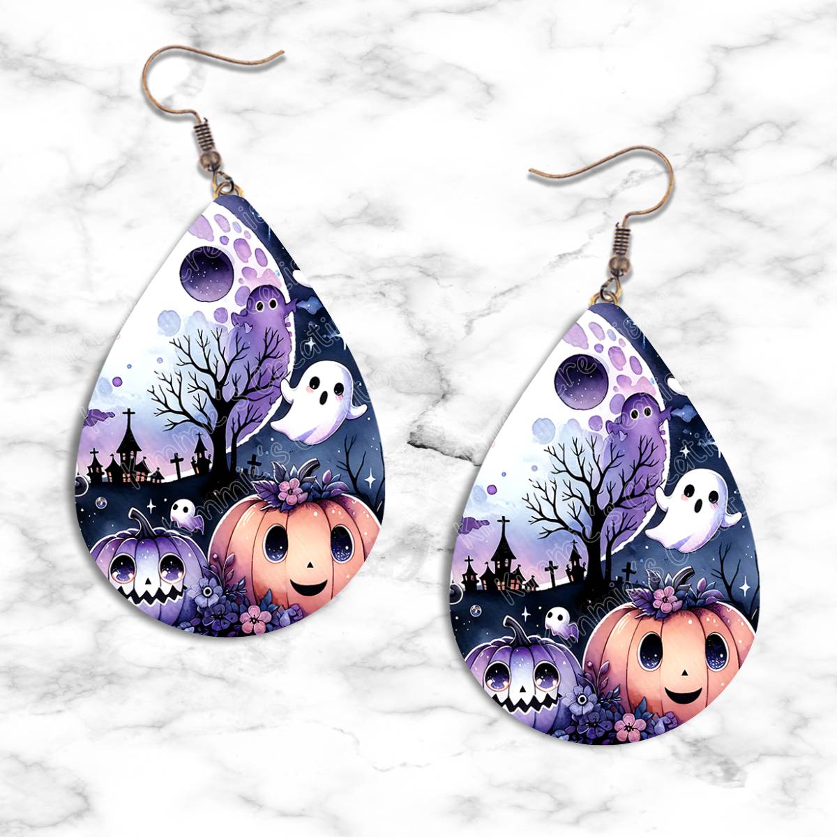 Halloween Ghost Teardrop Earring Collection