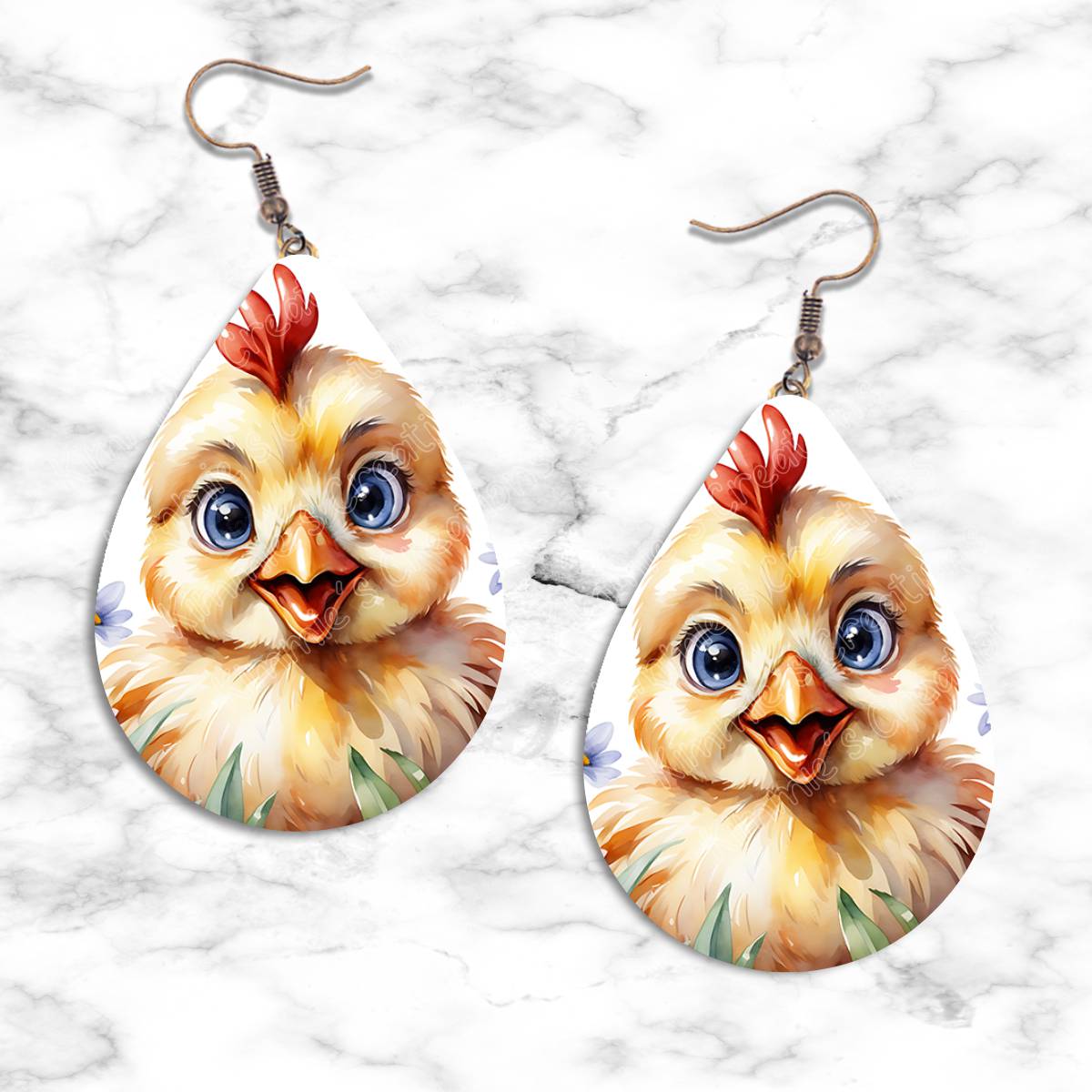 Chickens Teardrop Earring Collection - 09 - jewelry
