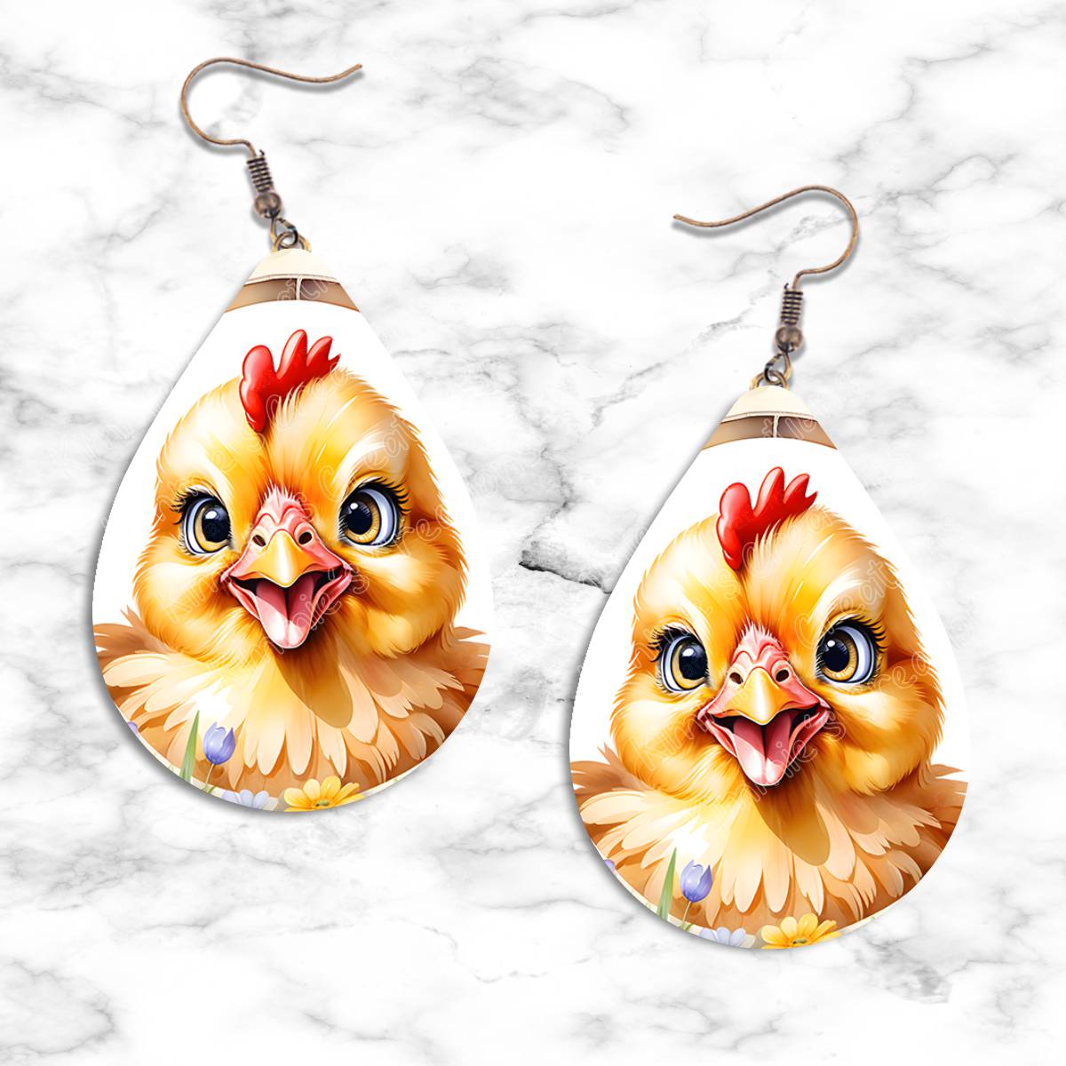 Chickens Teardrop Earring Collection - 14 - jewelry