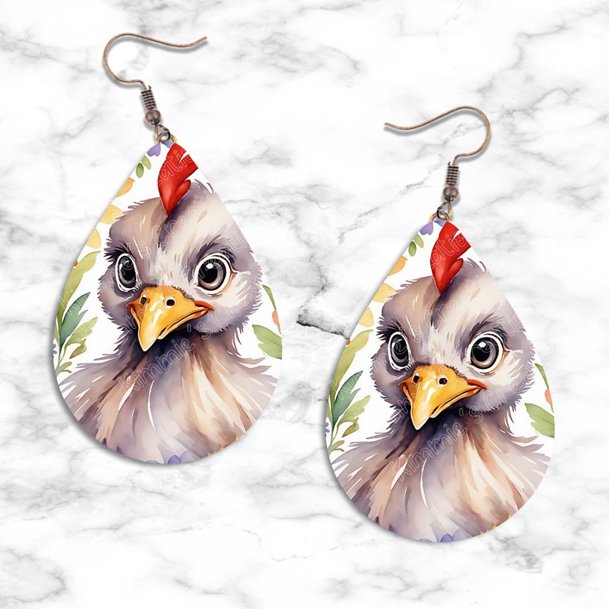 Chickens Teardrop Earring Collection - 18 - jewelry