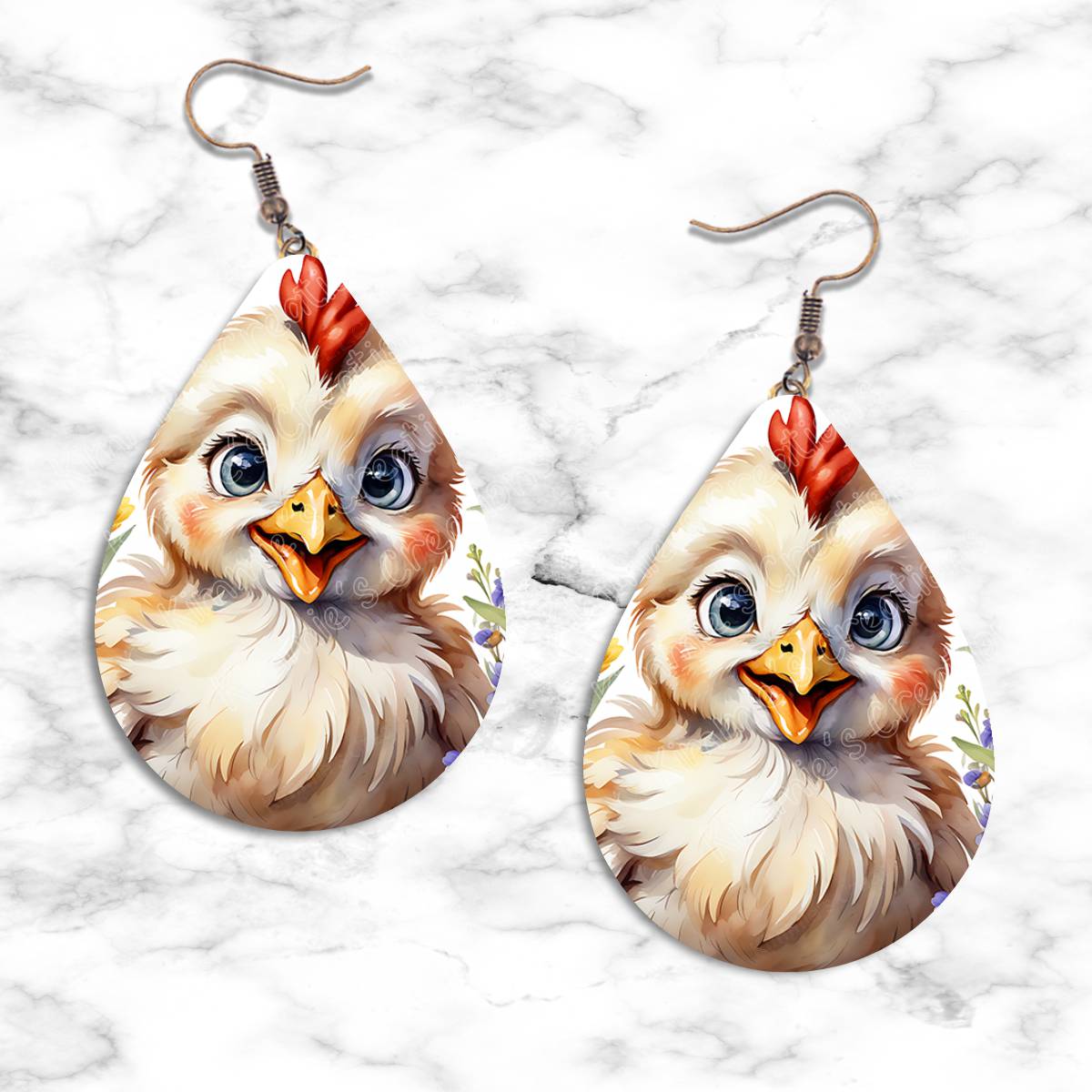 Chickens Teardrop Earring Collection - 19 - jewelry