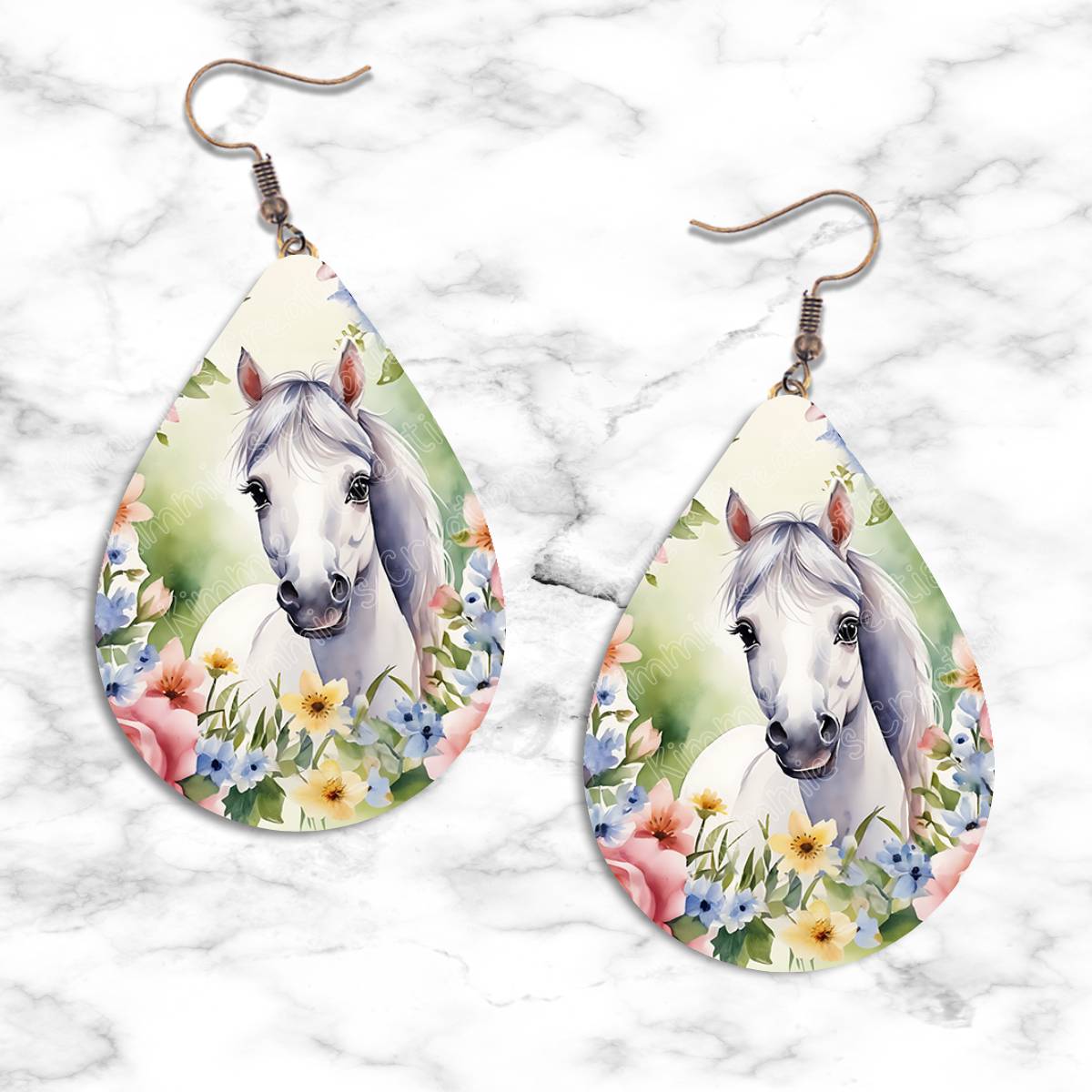 Horses Teardrop Earring Collection - Kimmie's Creations L.L.C.