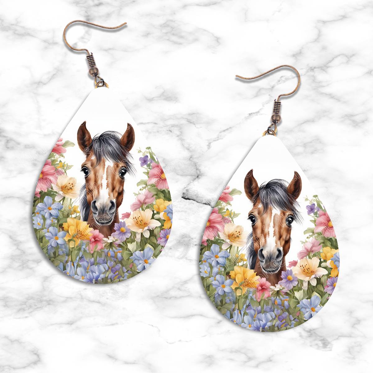Horses Teardrop Earring Collection - Kimmie's Creations L.L.C.