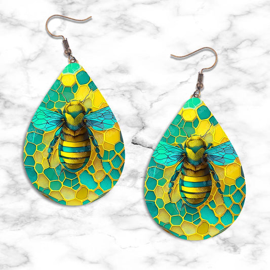 Honeybee Teardrop Earring Collection - 02 - jewelry