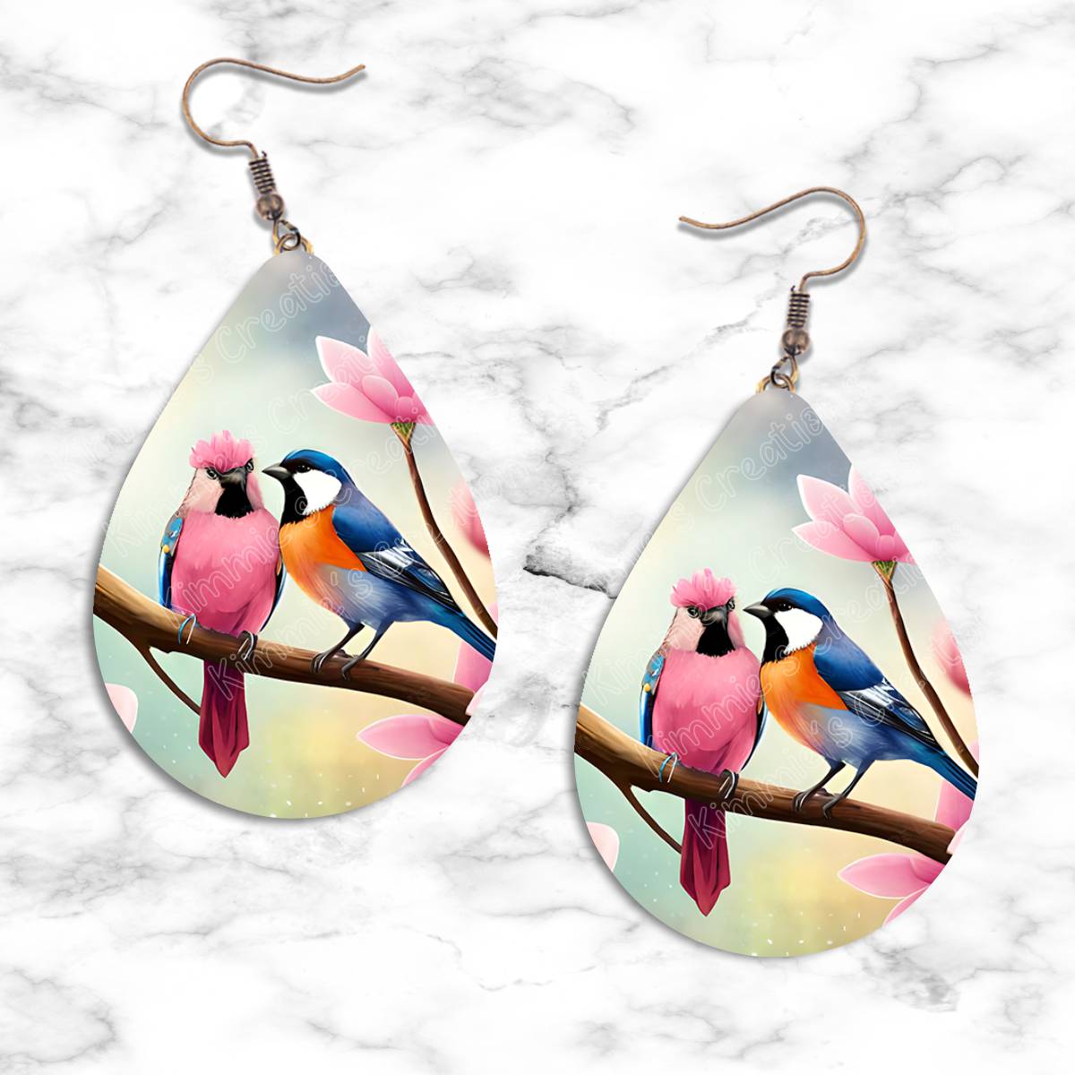 Birds Teardrop Earring Collection - 03 - jewelry