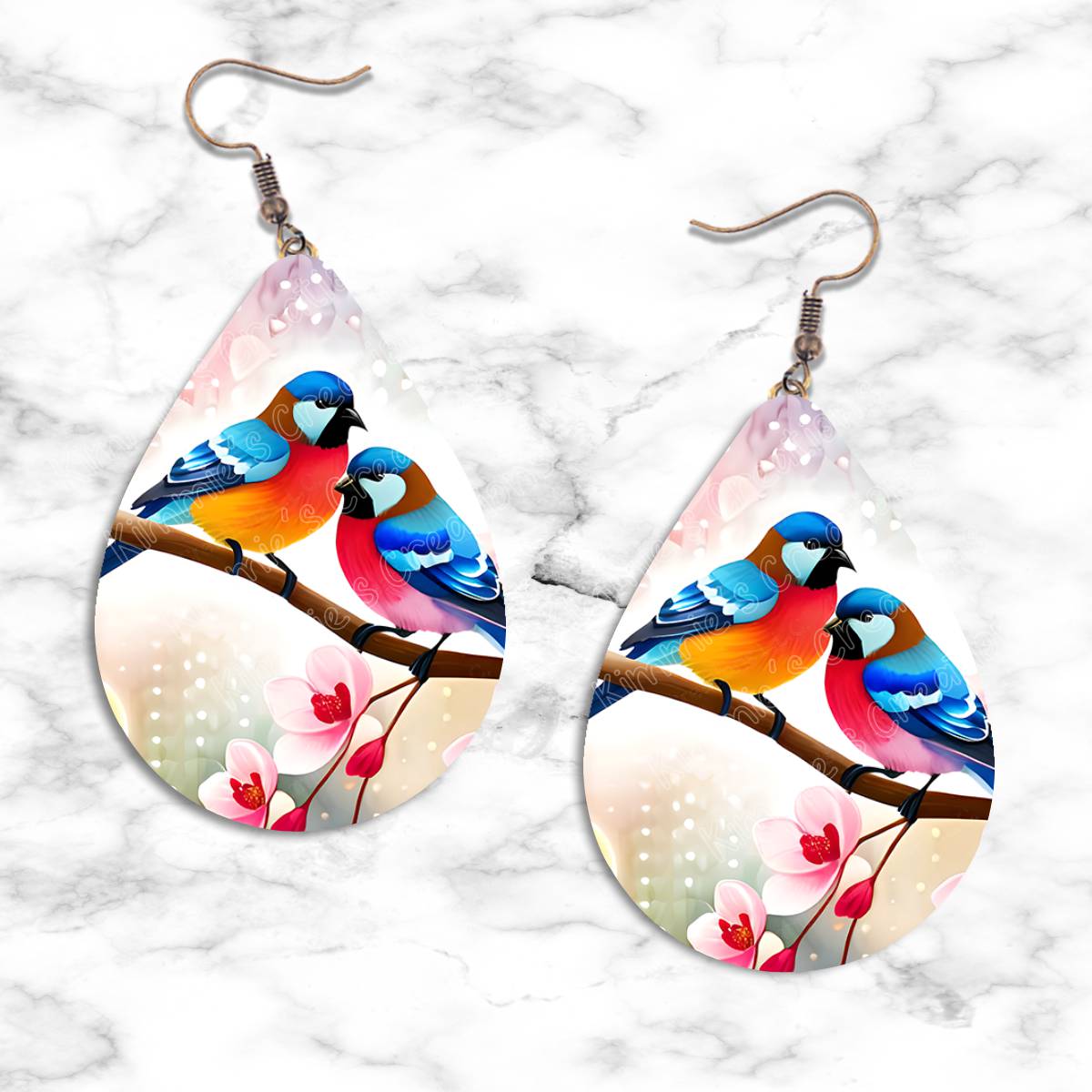Birds Teardrop Earring Collection - 05 - jewelry