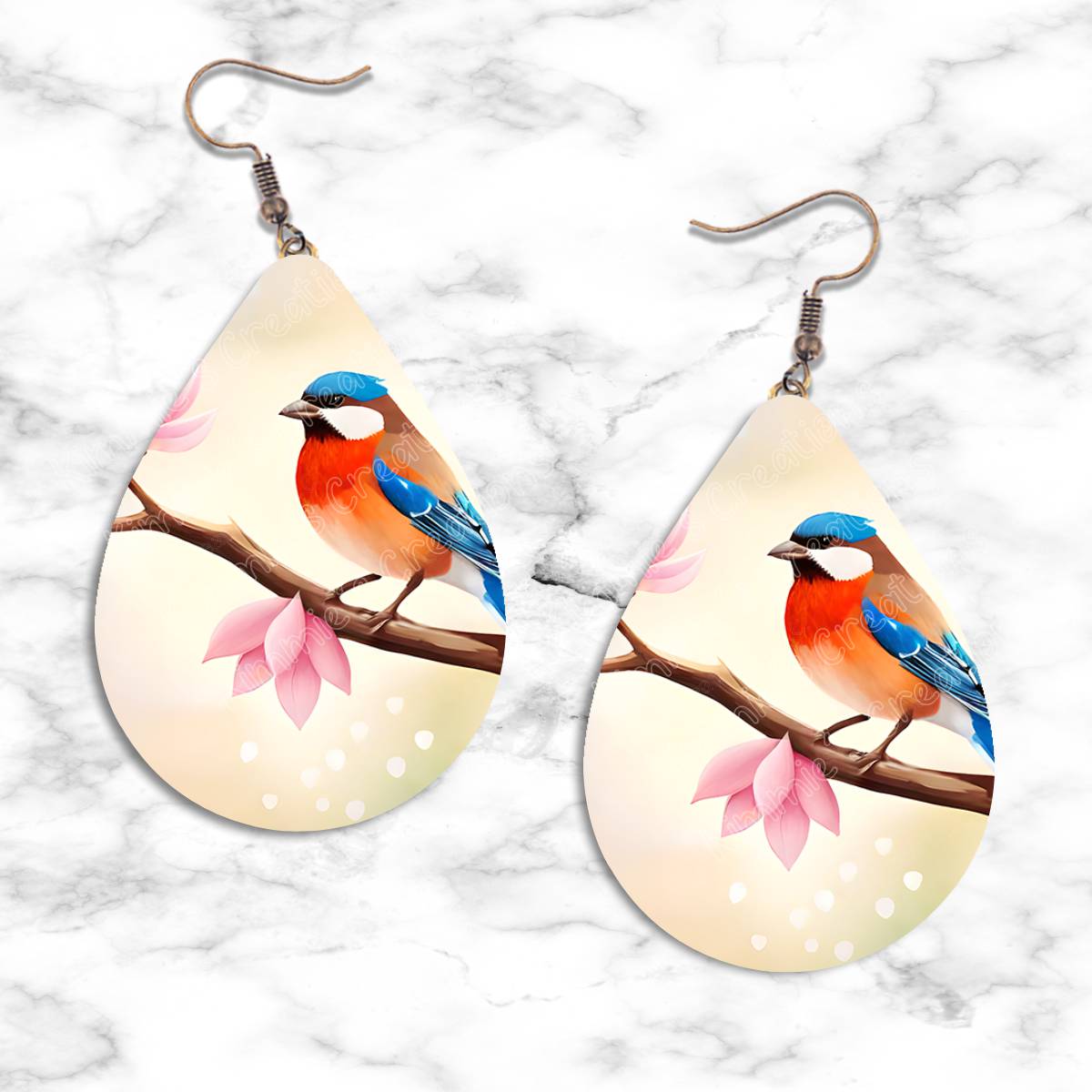 Birds Teardrop Earring Collection - 06 - jewelry