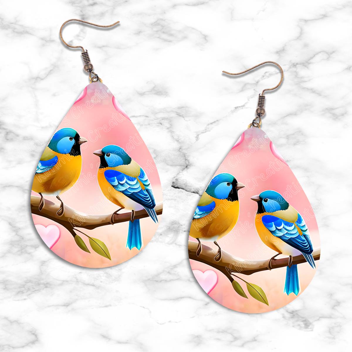 Birds Teardrop Earring Collection - 08 - jewelry