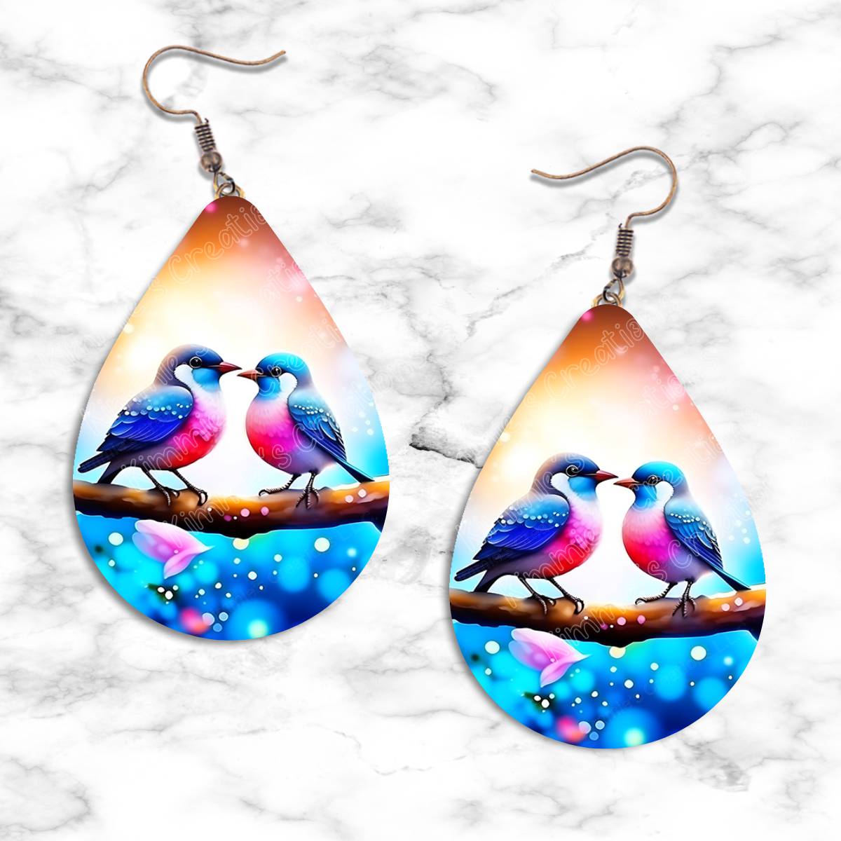 Birds Teardrop Earring Collection - 11 - jewelry