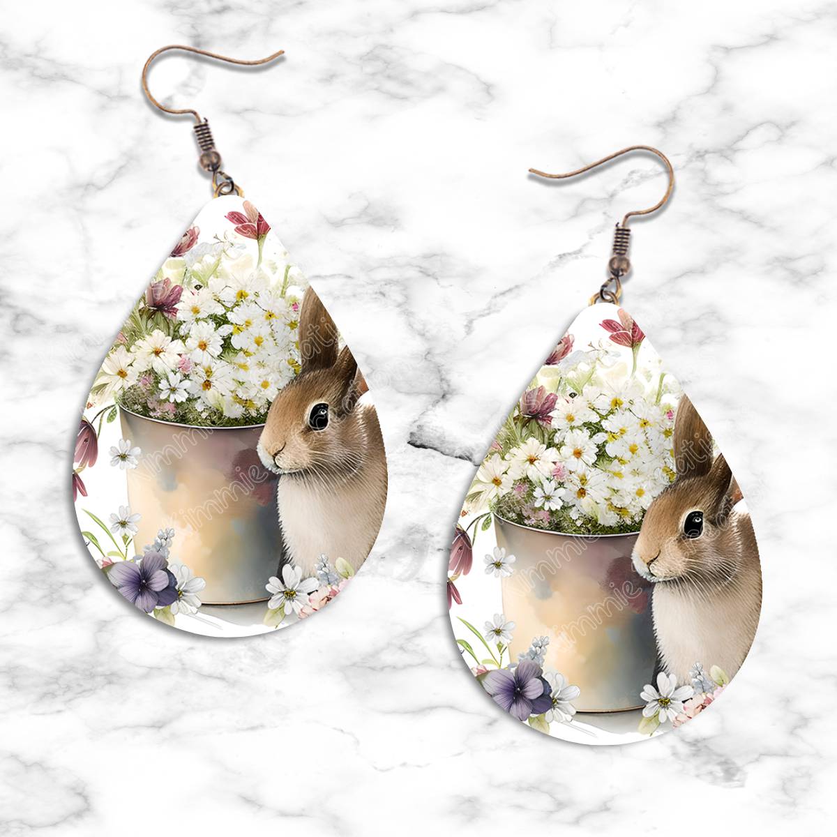 Rabbit Teardrop Earring Collection - 13 - jewelry