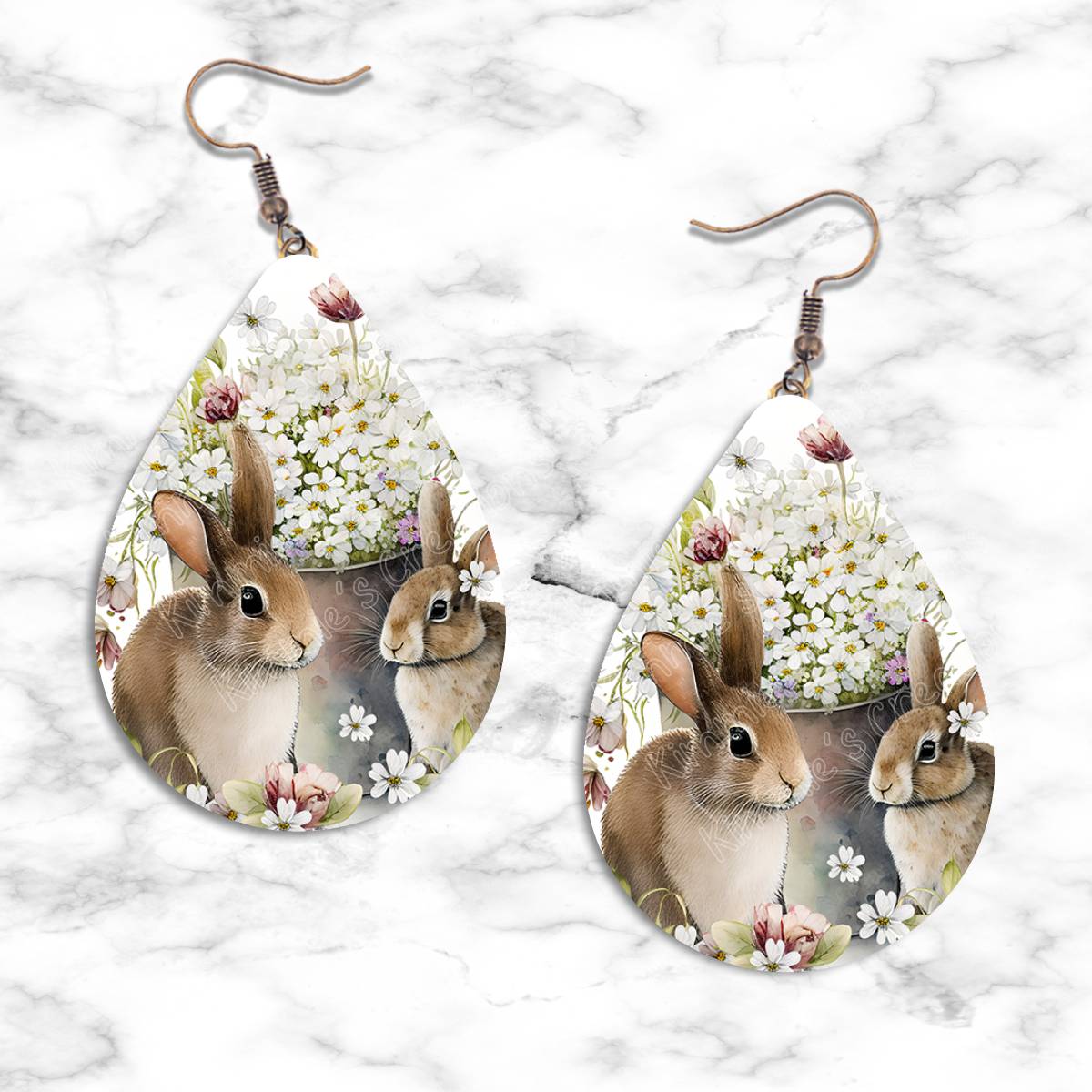 Rabbit Teardrop Earring Collection - 14 - jewelry