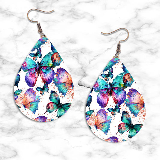 Butterflies Teardrop Earring Collection - 02 - jewelry