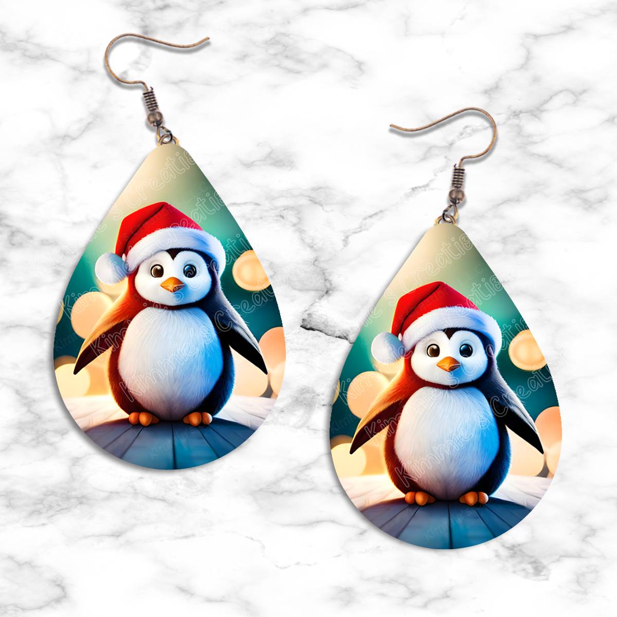 Penguin Christmas Teardrop Earring Collection