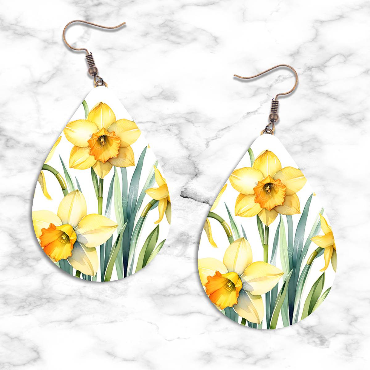 Daffodil Teardrop Earrings Collection - 01 - jewelry
